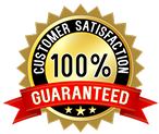 100% Customer Satisfaction Guaranteed Badge